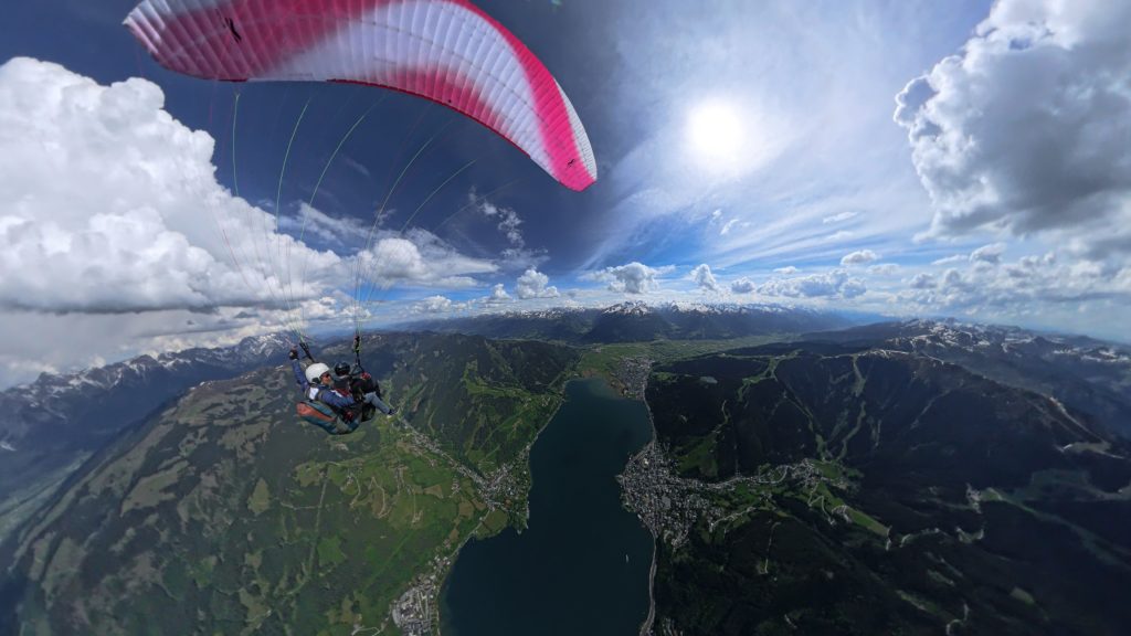 zell am see kaprun paragliding insta360 x4 2
